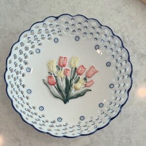 Royal delftware  Bowl with Scalloped Edge